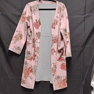 Floral Pink Kimono Robe